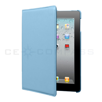 iPad 2 360° Rotating Magnetic Leather Case Smart Cover With Swivel 