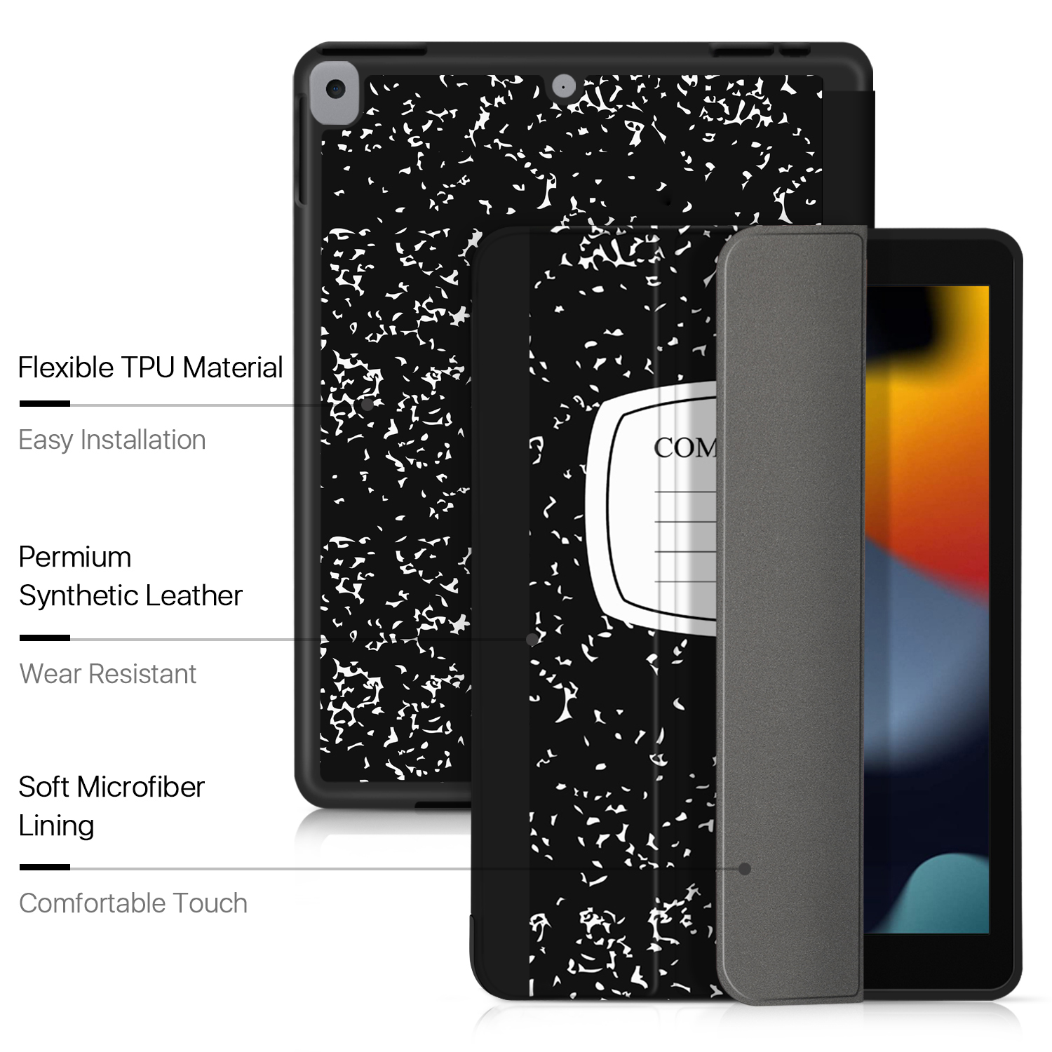 Magnetic clasp closure ensures cover is securely closed, secures your device without straps covering the front; Precise cut out and openings for button controls and charge port. The device can be charged with case closed