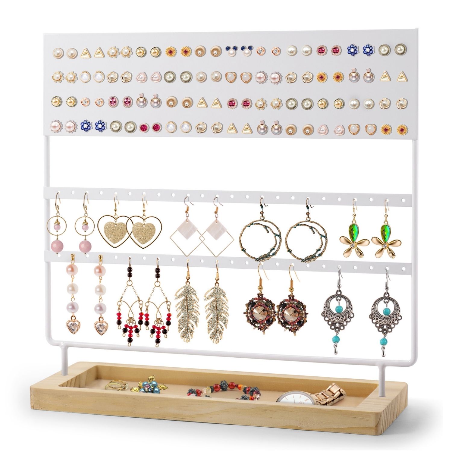 Hoop earring clearance holder