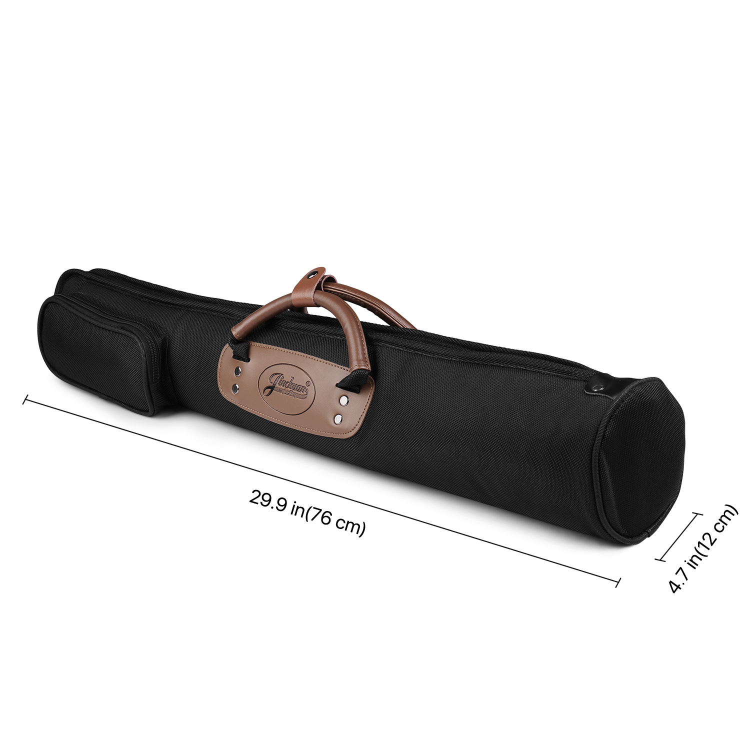 Soprano Saxophone Case, Sax Gig Bag Backpack w/ Strap, Leather Handles