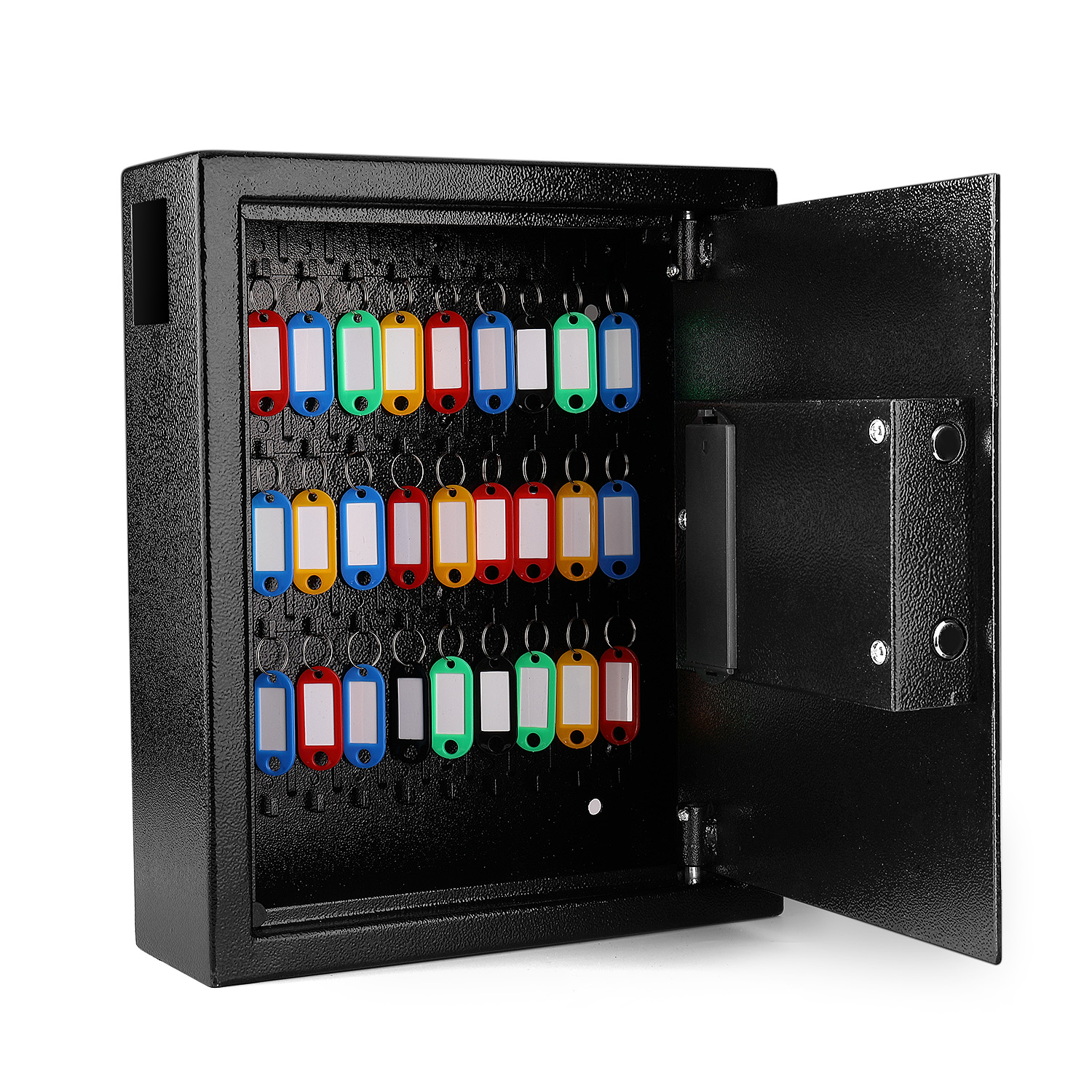 Key Cabinet With A Key Deposit Slot - Key drop slot on the side allows you to deposit the keys without opening the safe. Ideal for home, office, property management, real estate investors, rental car agencies, apartment complex, body shops, and much more