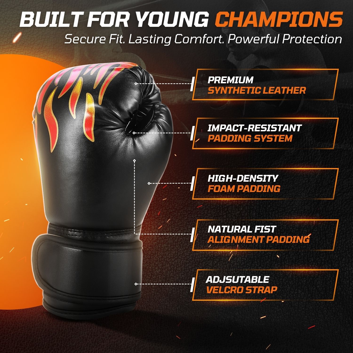 Perfect Gift Choice: Toddler boxing gloves age 5, ideal for kids getting into boxing & working on fitness & emotional regulation by allowing them to release energy appropriately with the punching bag