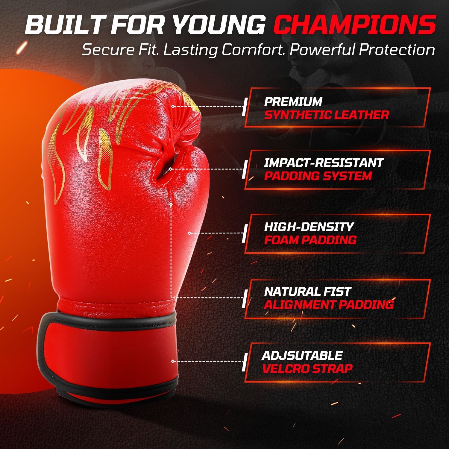 Kids Boxing Gloves, AllPurpose Training Punching Bag Mitts w/ Wrist