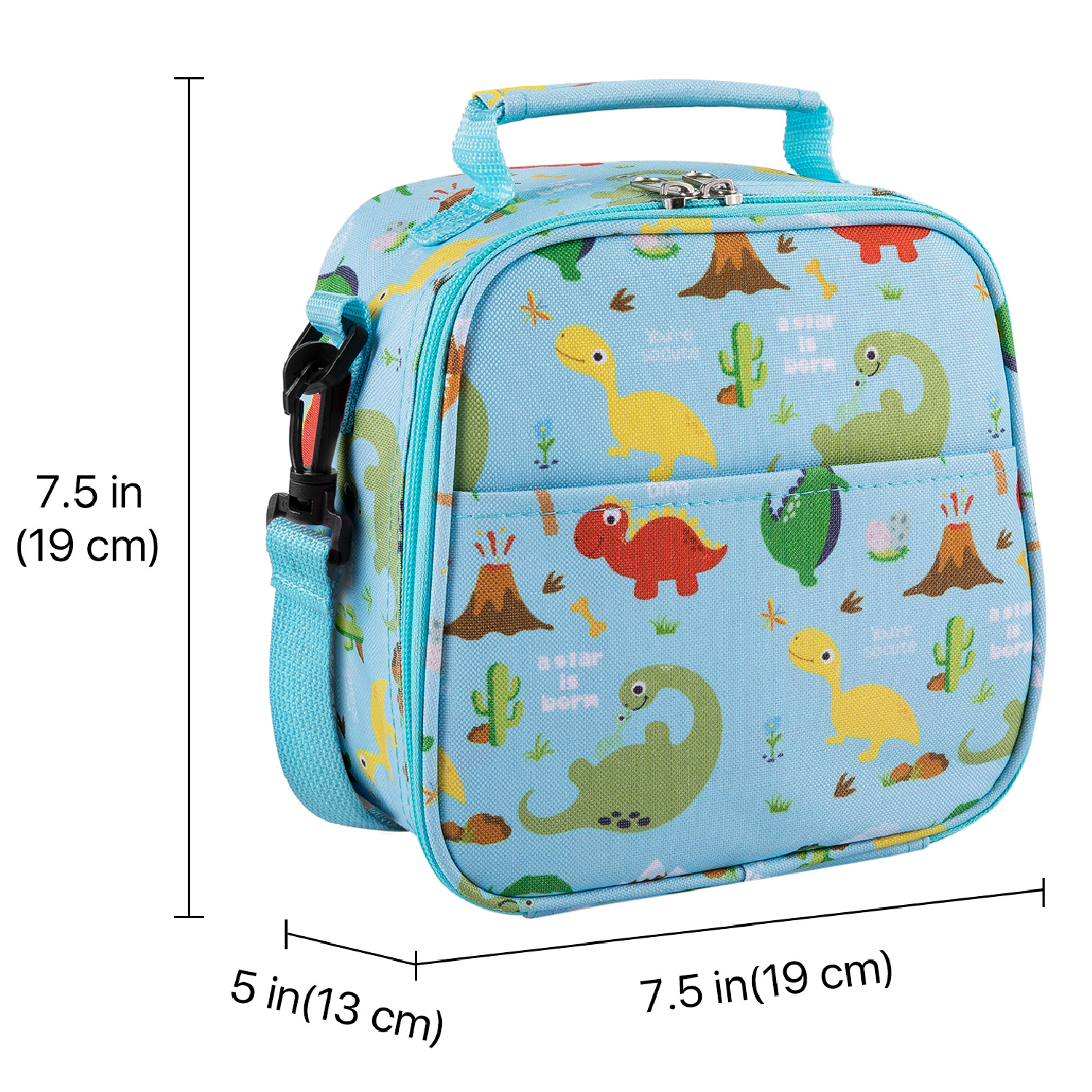 Dinosaur Kids Lunch Box Insulated Snack Bag For Boys Girls Easy Clean Fabric Ebay