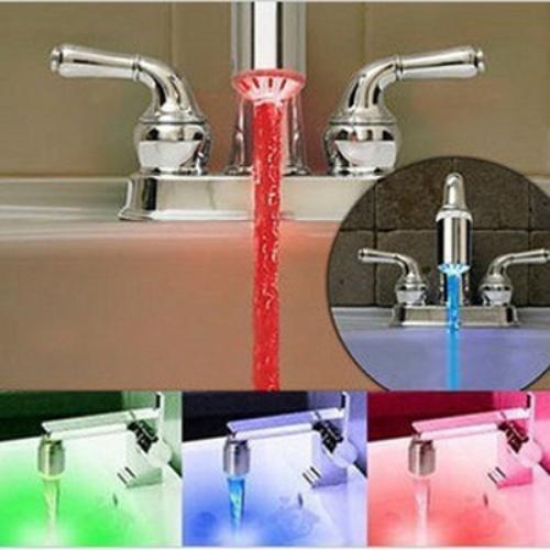 Water Glow Shower LED Faucet Light Temperature Sensor  