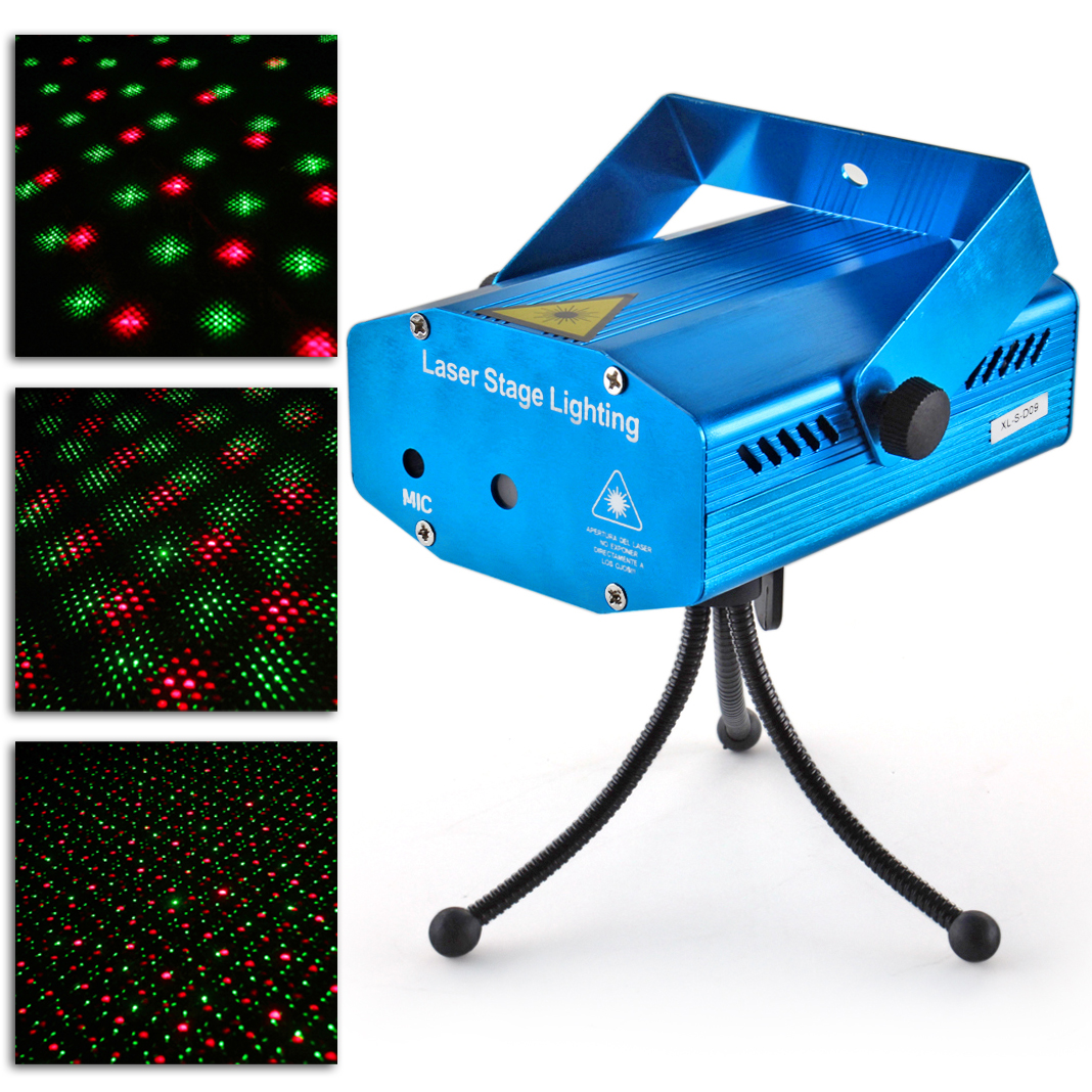 Red&Green Mini Laser Stage Lighting DJ Disco Light Party Club Projector Show New