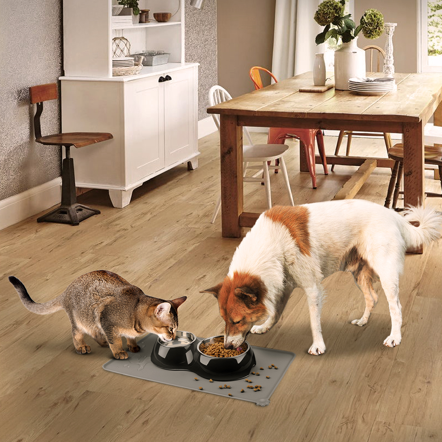 Dog Food Mat Pet Puppy Cat Feeding Mats Waterproof Dog Food Water Bowl Placemat 814870027483 eBay