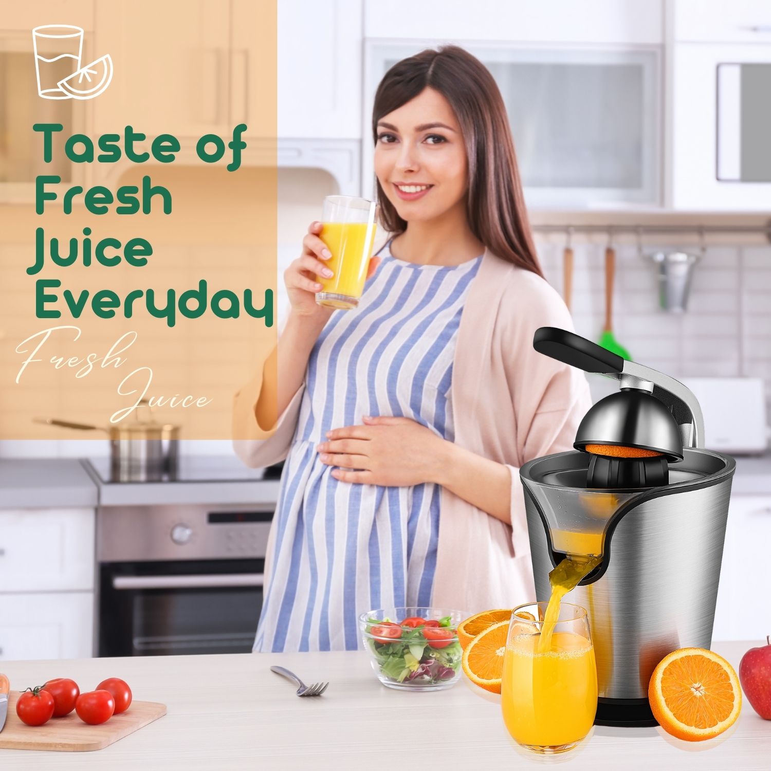 Electric Citrus Orange Juicer Hand Press Squeezer Machine Juice Maker