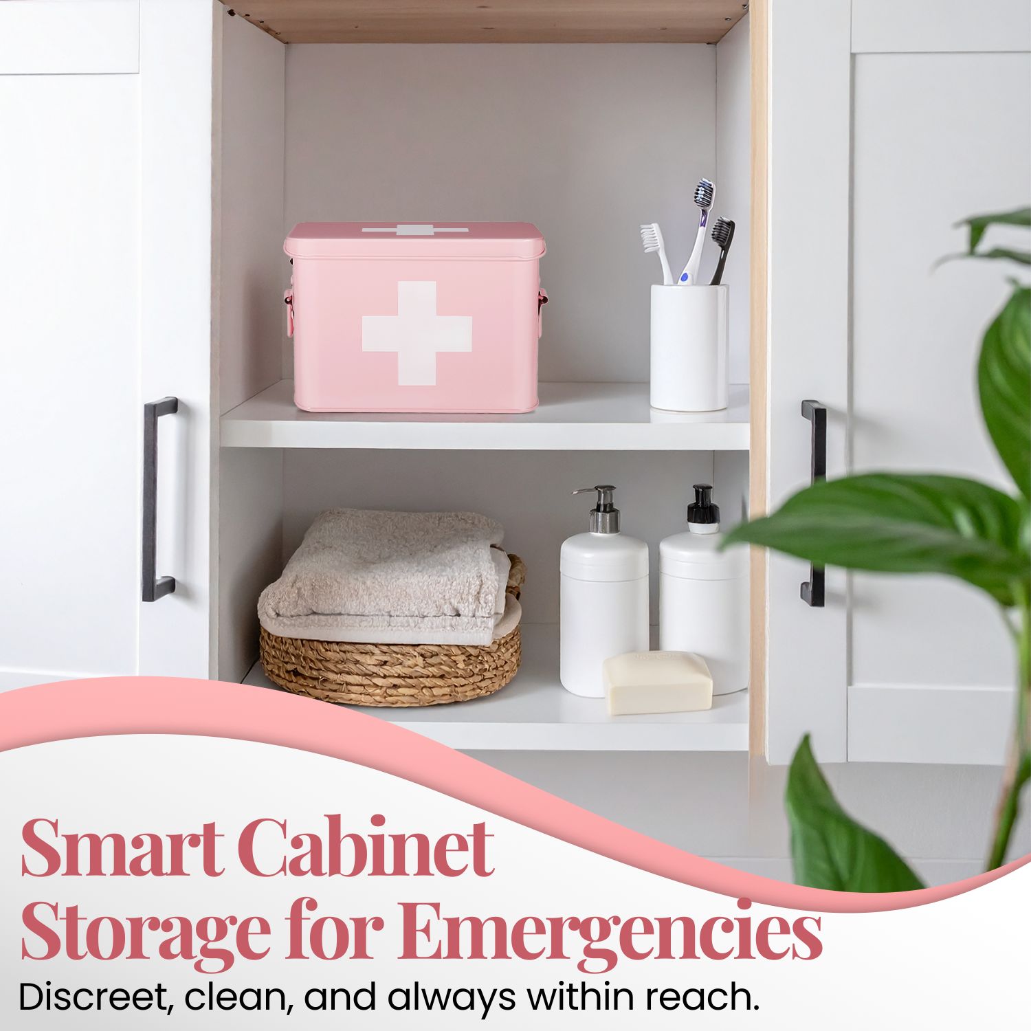 Roomy Storage - Designed with a removable tray and partitions to keep your emergency supplies sorted and organized. No more rummaging through the box - get easy access to what you need with this first aid storage organizer