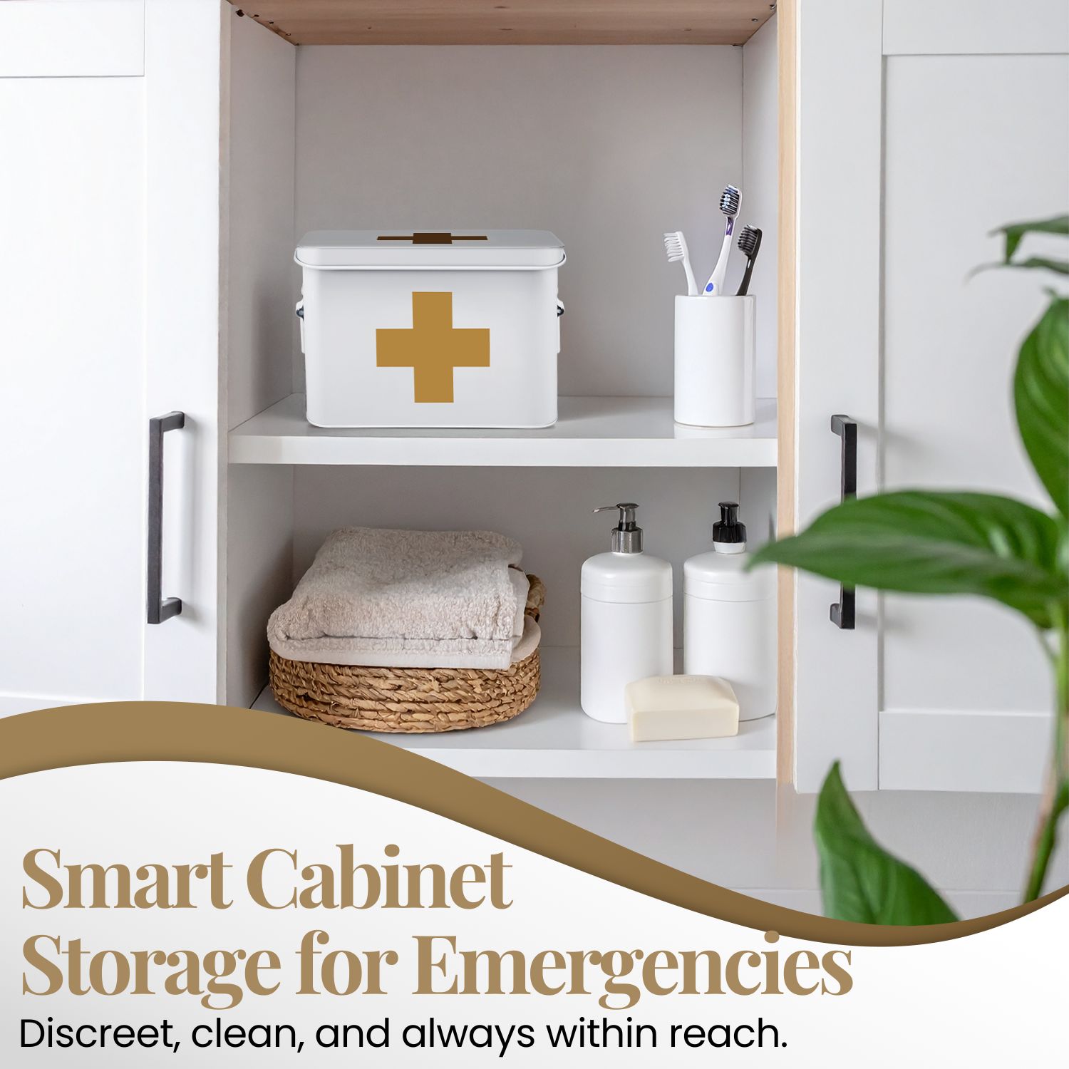 Roomy Storage - Designed with a removable tray and partitions to keep your emergency supplies sorted and organized. No more rummaging through the box - get easy access to what you need with this first aid storage organizer