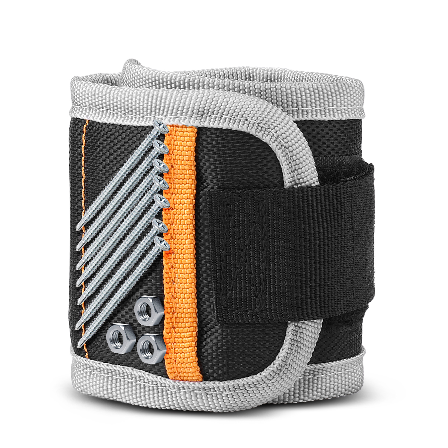 Magnetic Wrist Band Tool Holder Magnetic Wristband for Holding Screws, Nails, Drill Bits, Unique Carpentry Tool Belt Magnet Strap, DIY Cool Fathers Day Tool Gifts for Men, Husband, Dad