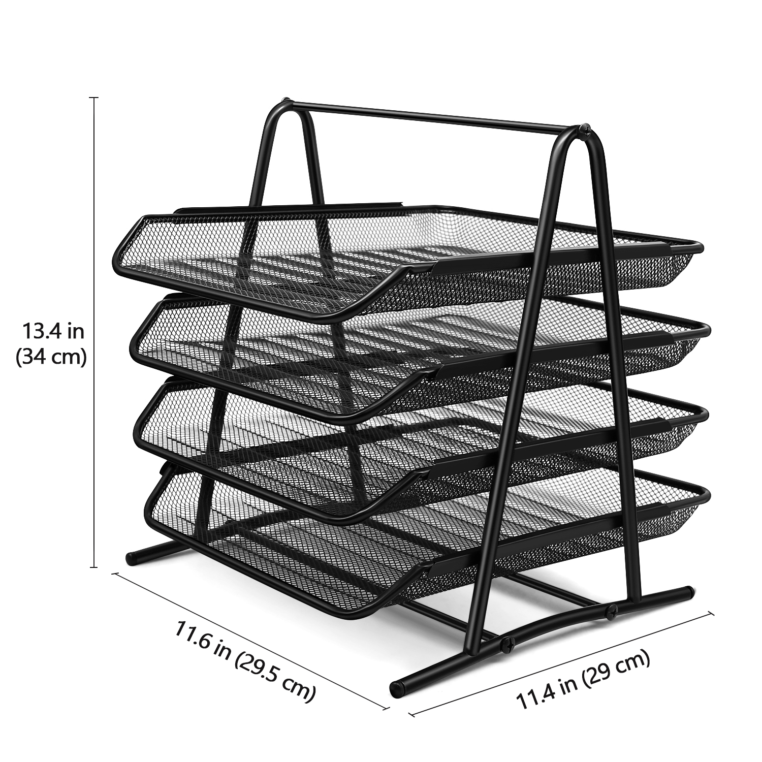 Desk Document File Organizer Tray Tabletop Paper Letter Holder Stand 4