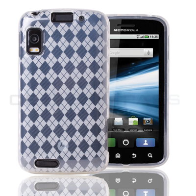   TPU Gel Skin Case + LCD SCREEN PROTECTOR For Motorola Atrix 4G MB860