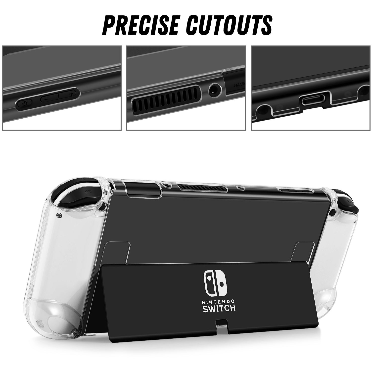 Precise Fit - The precise cutouts of the switch OLED grip case ensure that your device stays protected while giving you full access to all buttons, ports, and controls, and use it to its full potential.