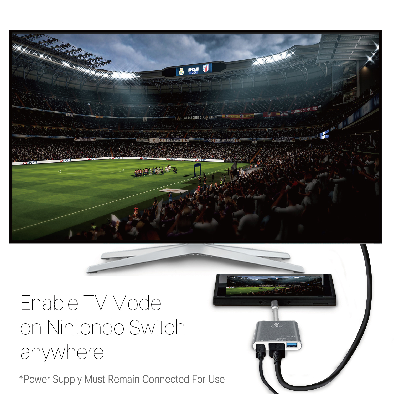 Nintendo Switch to HDMI Adapter USB 3.0 Hub Adapter Dock Converter Cable Cord eBay