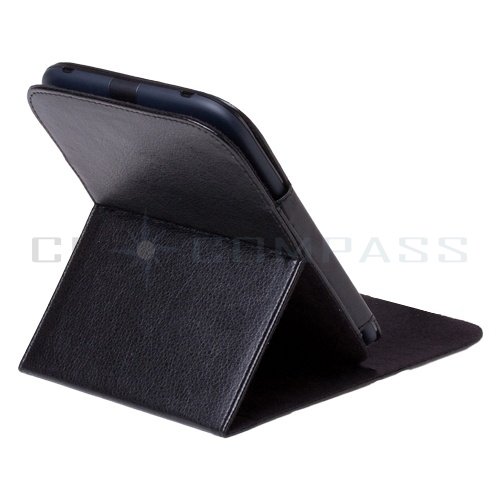 Barnes Noble Nook 2 2nd Black Leather Case Cover Stand  