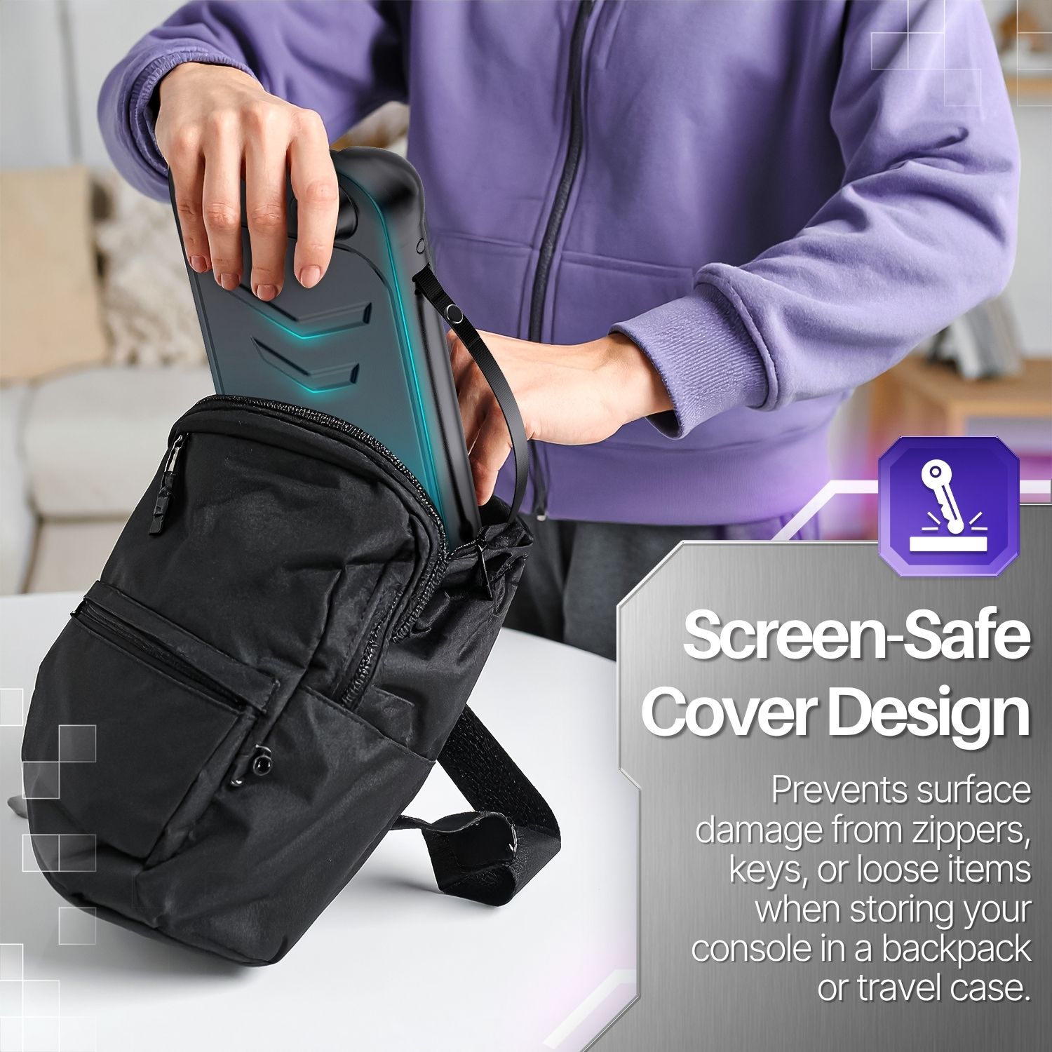 Strong Everyday Protection: Shock-absorbing TPU material of this Nintendo Switch 2 case protector helps prevent damage from drops, bumps, and scratches