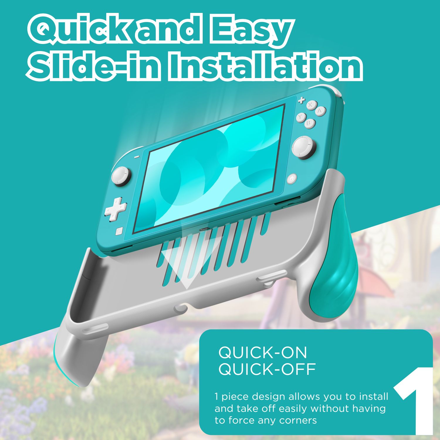 Pro Grip Case for Nintendo Switch Lite Vented Ergonomic Grips