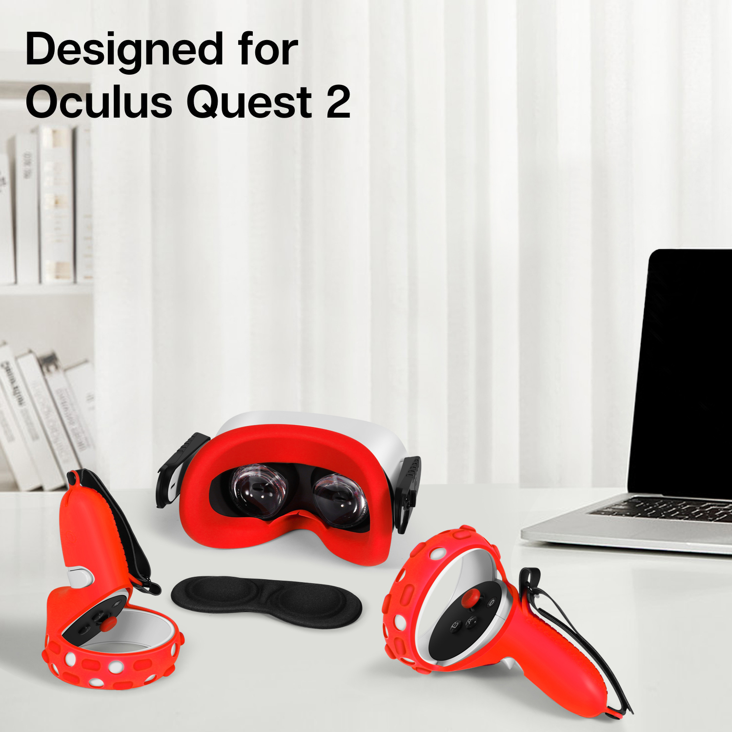 Silicone Protctive Cover Set for Quest 2 Accessories, VR Accessories, Multi  Colors Soft Shell Skin 