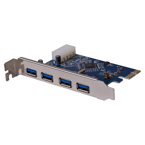 4 PORT USB 3.0 Hub PCI-e PCB Card to PCI-E Express Card Adapter