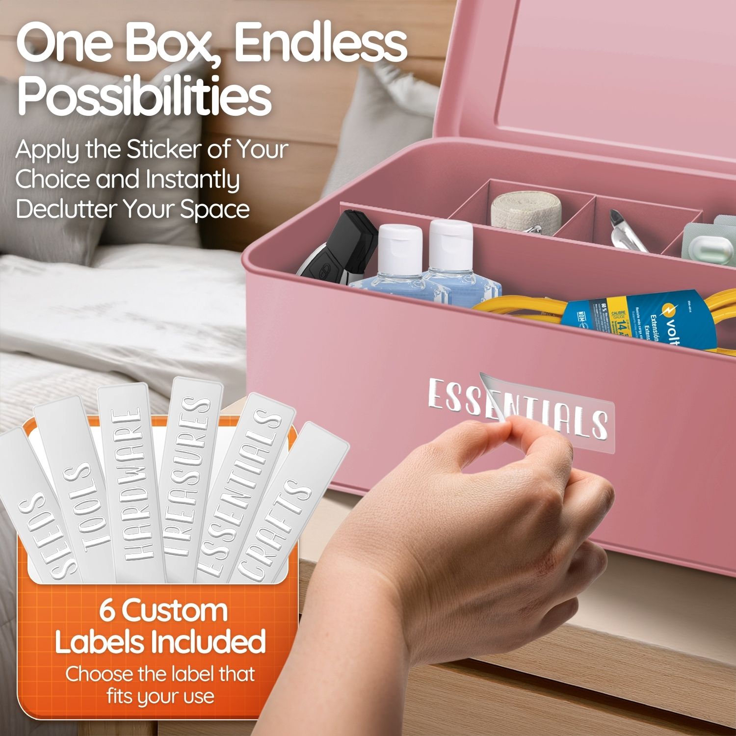 Garden Seed Storage: Keep your seed collection organized and accessible with this seed box storage organizer; includes a quick access compartment for gardeners needing efficient garden seed storage year-round