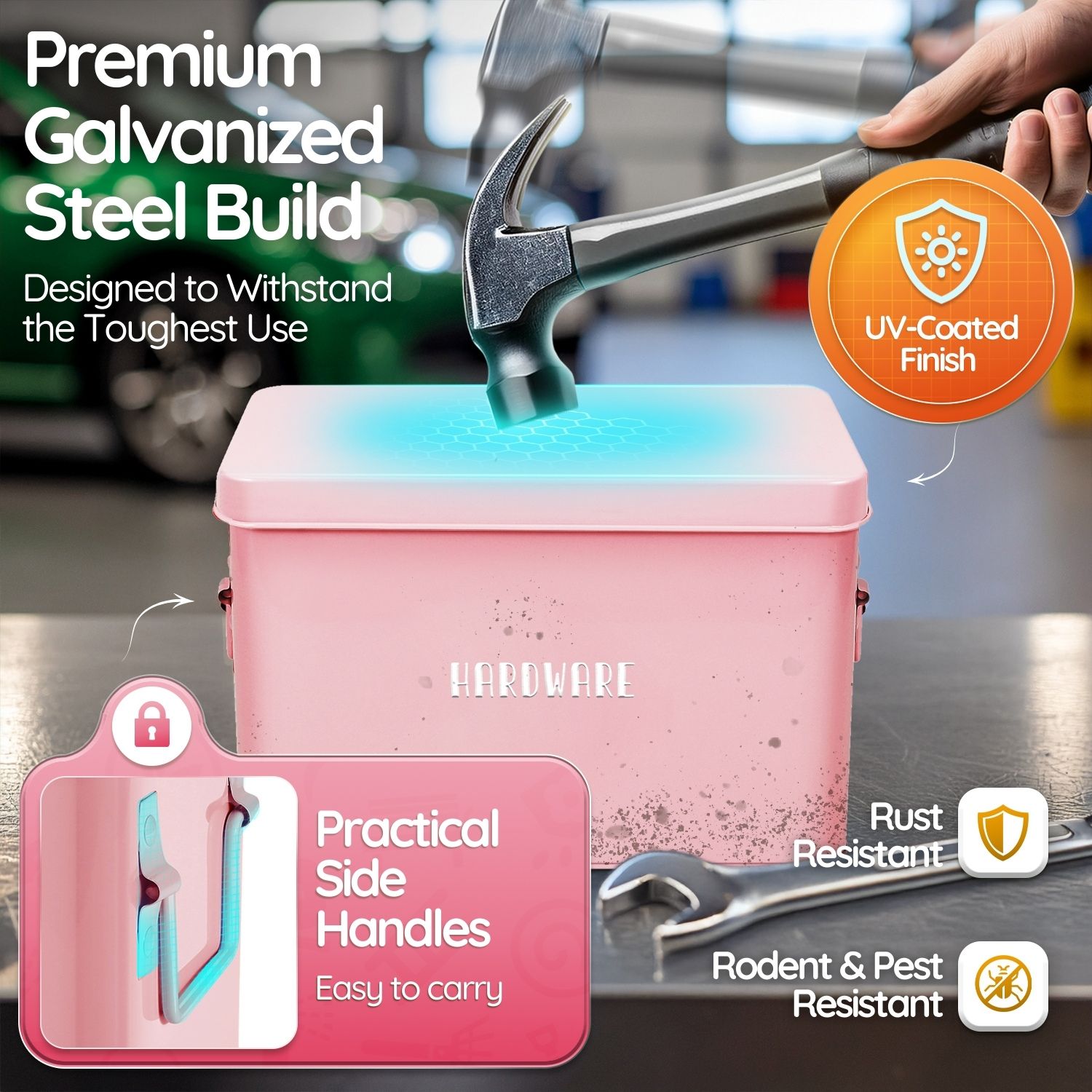 Durable Metal Build: Crafted as a reliable seed keeper organizer, this tin box resists wear and moisture, keeping your seed packets protected season after season