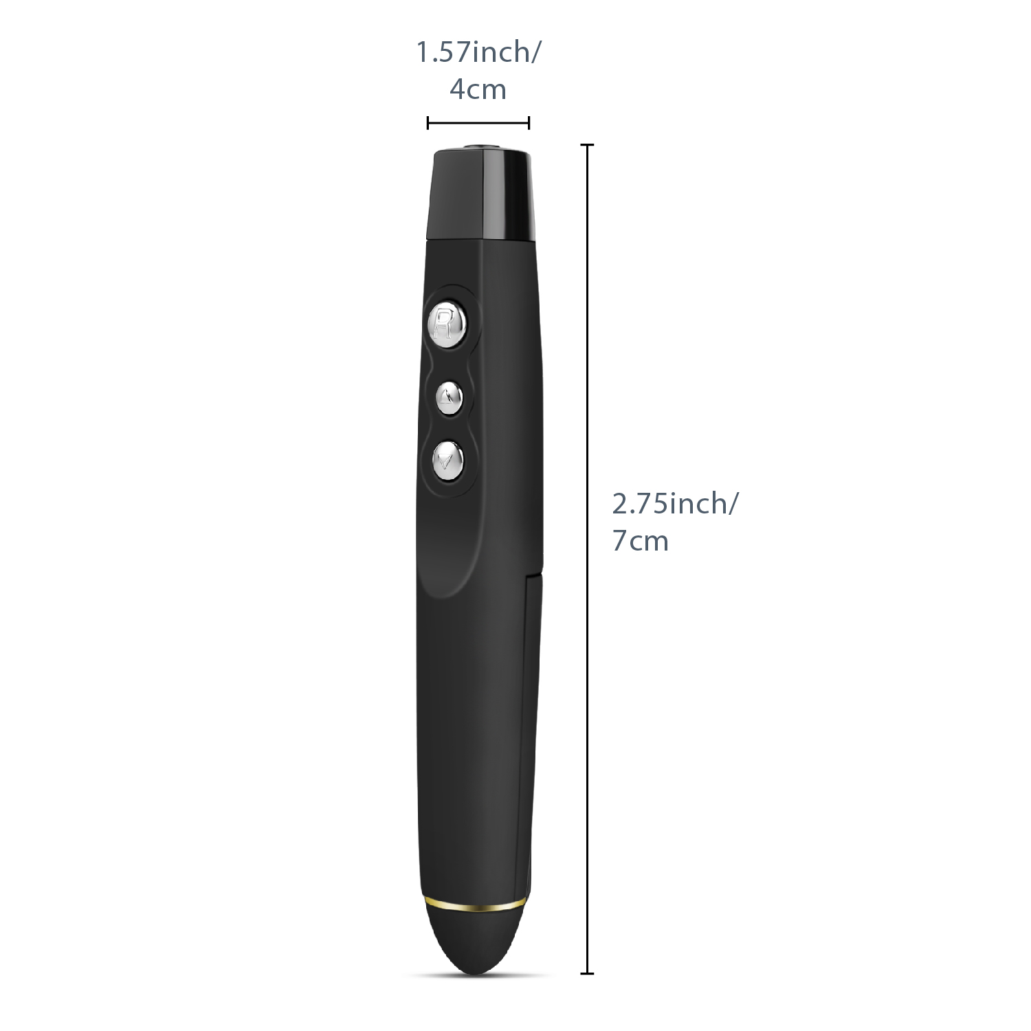 2.4GHz USB Dongle and Storage Pouch Wireless Presenter w// Laser Pointer
