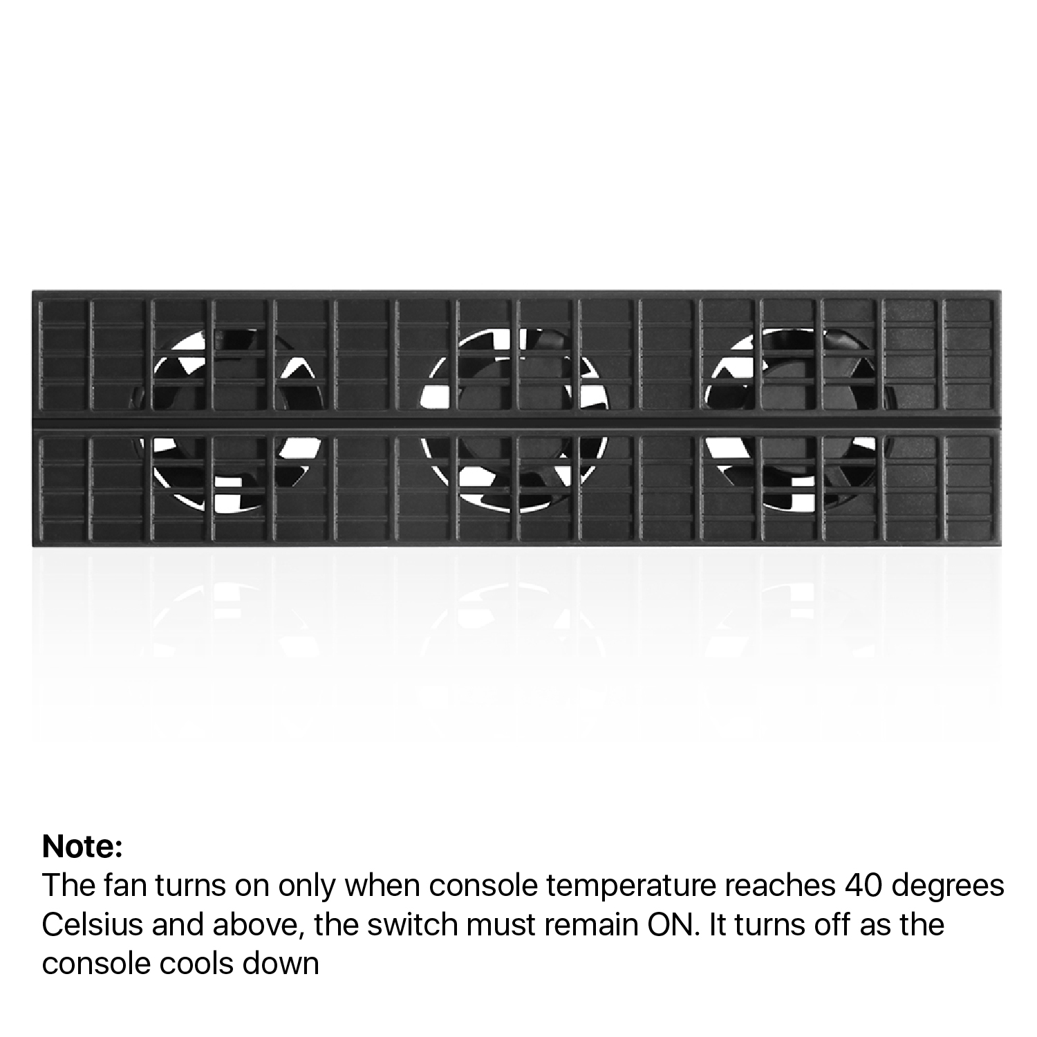 3-Fan Horizontal Design - The cooler consists of 3 fans to evenly disperse heat and quickly dissipate heat from the whole Playstation 4 Slim system, prevents overheating issues, malfunction lags and greatly improves consoles lifespan