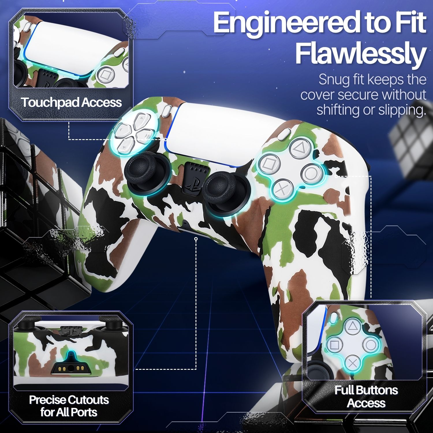 Improves Gaming Experience - Controller Grip is ergonomically designed with textured grip to prevent slipping which could otherwise lead to muscle strain exerting effort on keeping your controller from sliding off your hands. That simply translates to longer gaming time and better game performance