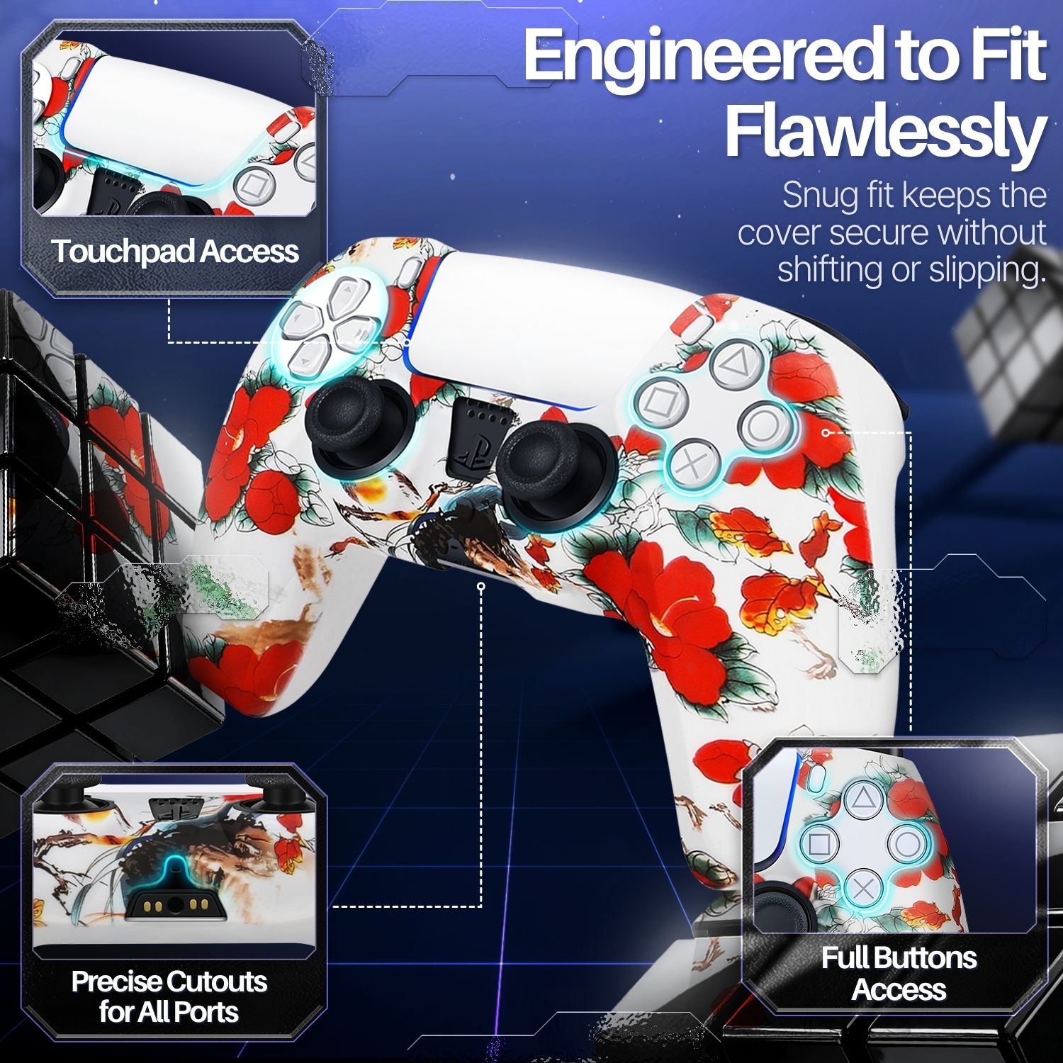 Improves Gaming Experience - Controller Grip is ergonomically designed with textured grip to prevent slipping which could otherwise lead to muscle strain exerting effort on keeping your controller from sliding off your hands. That simply translates to longer gaming time and better game performance