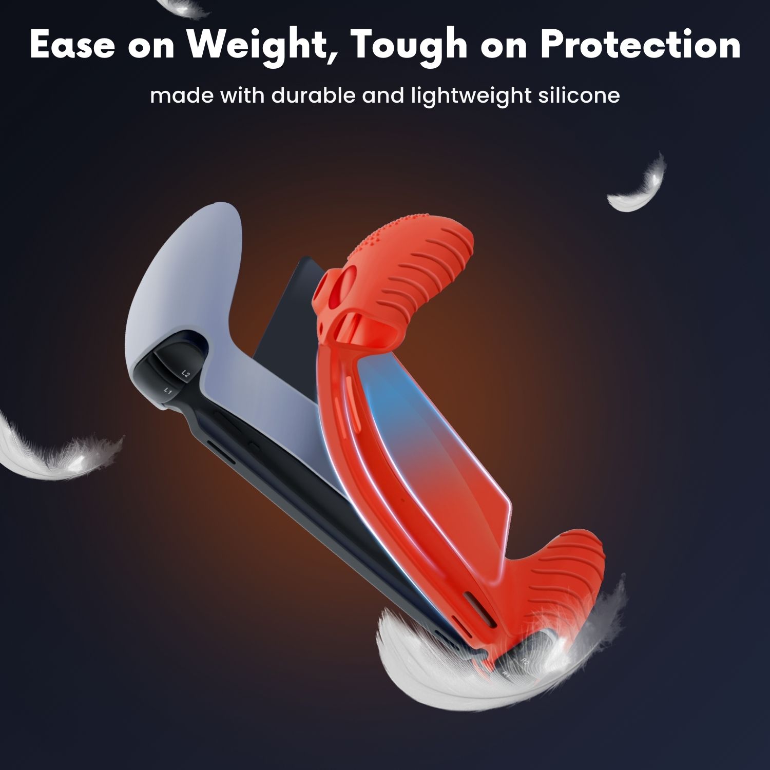 Sleek and Functional: Our silicone cover for PlayStation Portal protects your device, and its sleek red design maintains the stylish appearance of your device, making it a perfect protective accessory for any gamer