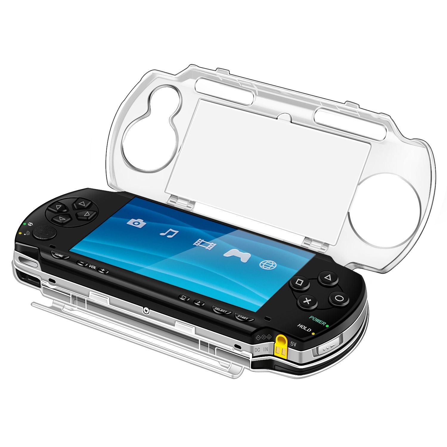CECompass Clear Hard Case for PSP 1000 | Transparent | Travel Case