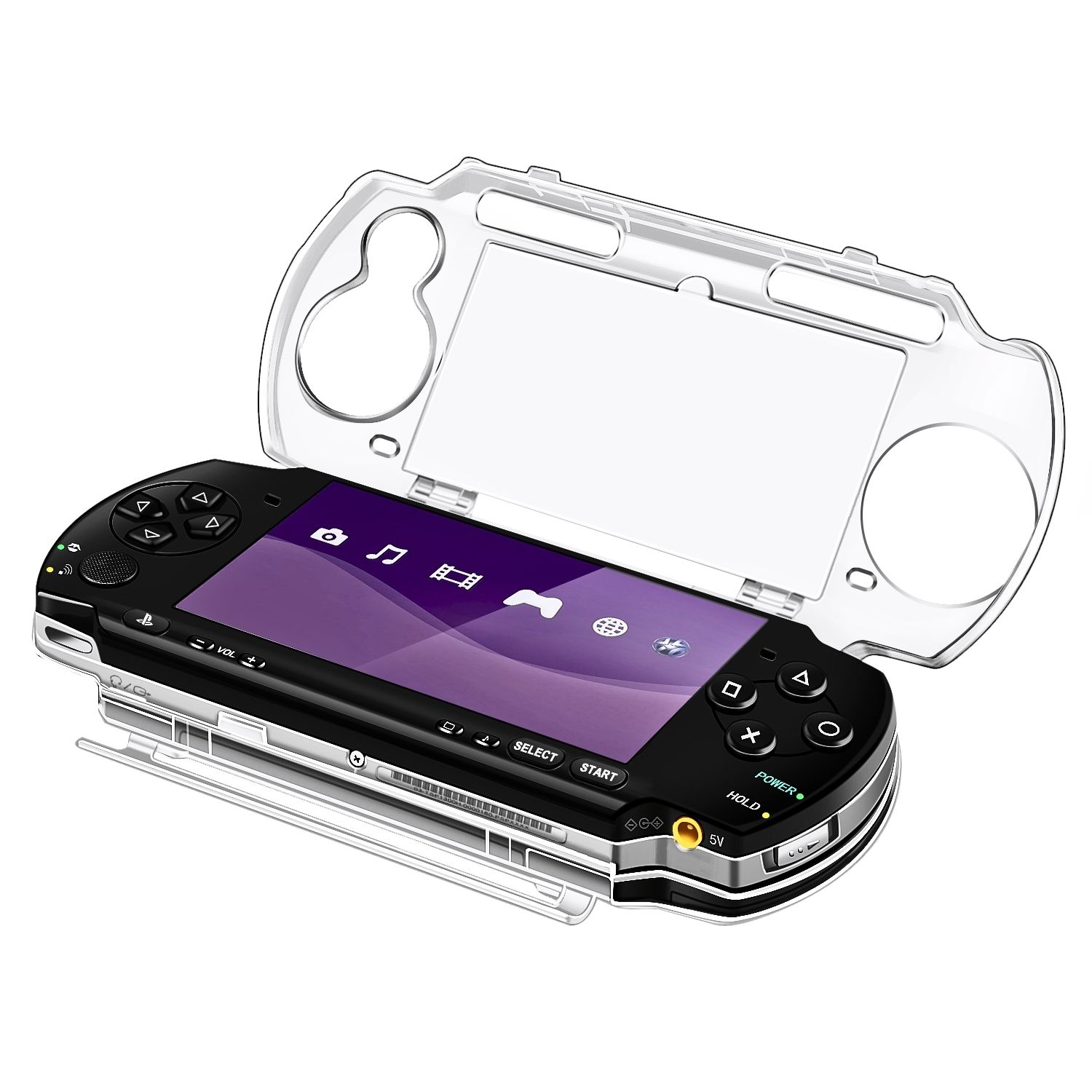 ＰＳＰ 3000 Clear Hard Case for PSP 3000 - Transparent Hard Case for