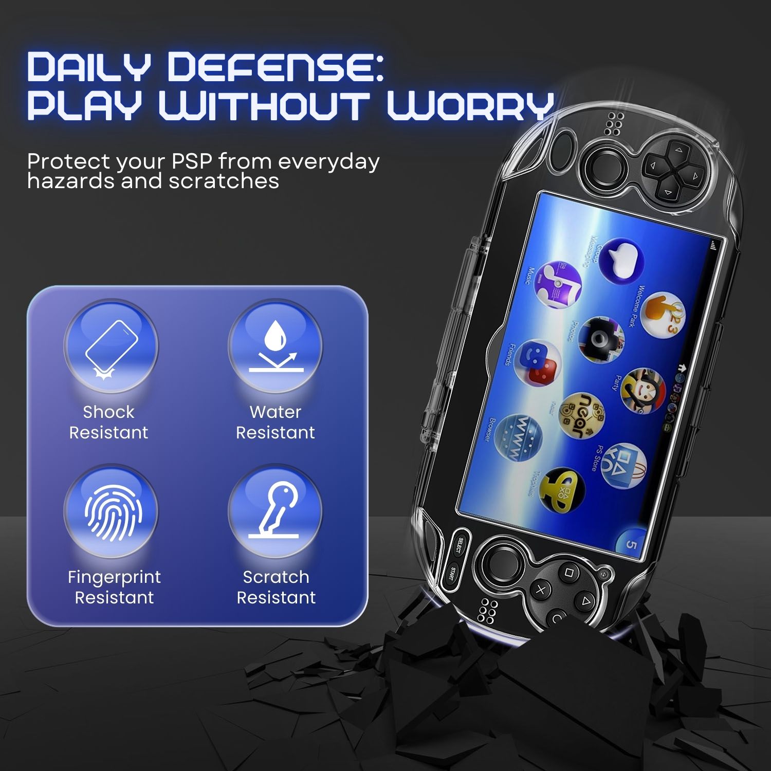 Installation Made Easy: This crystal clear hard cover for PS Vita 1000 with its snap-in design made it easy to install and remove, providing an instant, secure, and convenient solution for gamers on the go