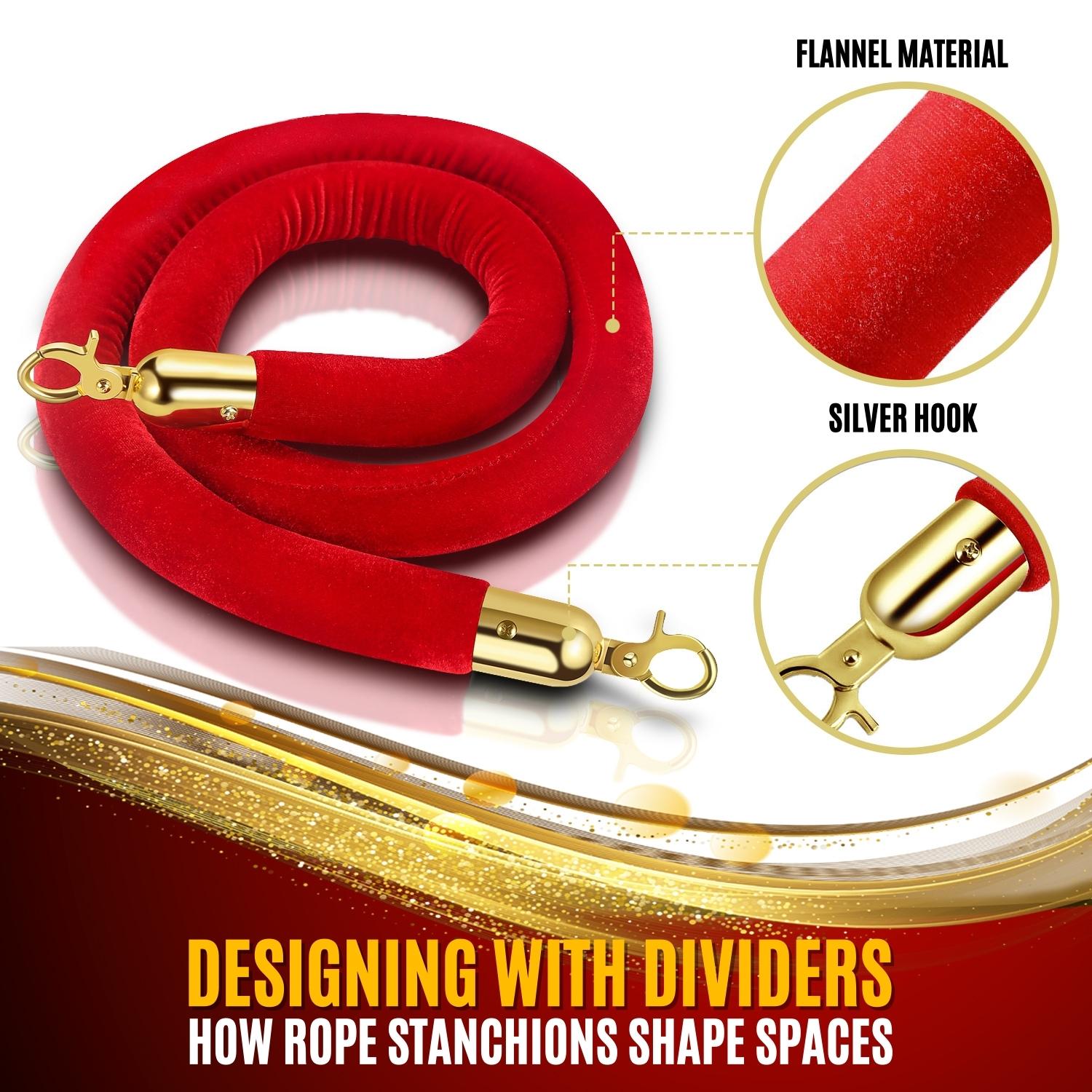 High Compatibility - Use with stanchion set or other any other petal-top sets, also can be used for home, office, DIY decorations