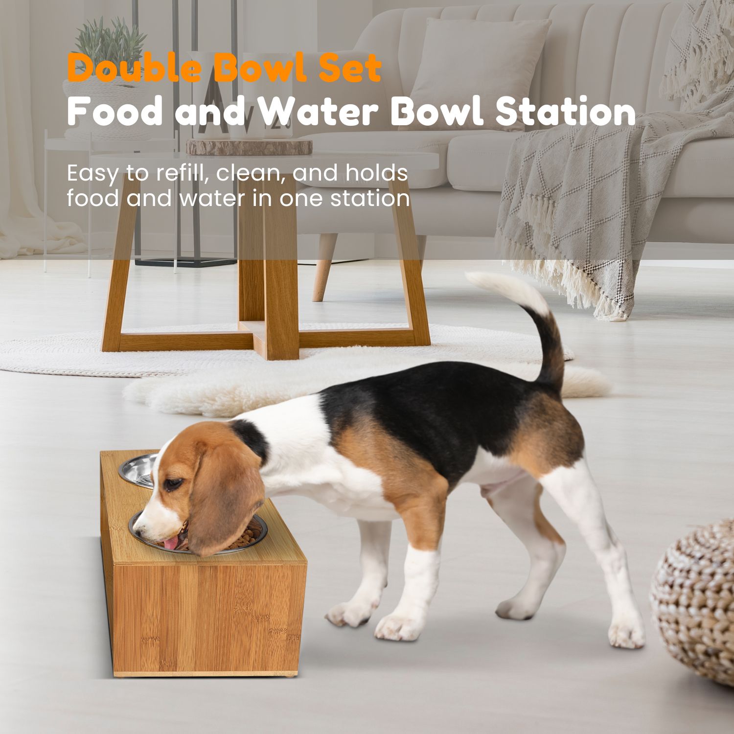Promotes Good Posture - Help your pets reach their food and water without bending too much and eating at an uncomfortable angle. Avoid neck and back problems with these elevated dog bowls with stand.