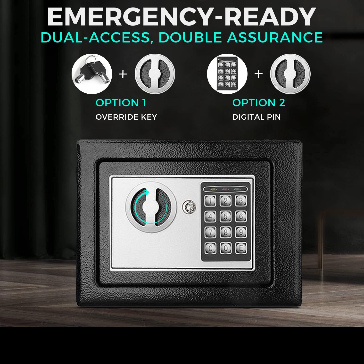 Digital Electronic Safe Box Keypad Lock Security Home Gun Cash Jewelry Black eBay
