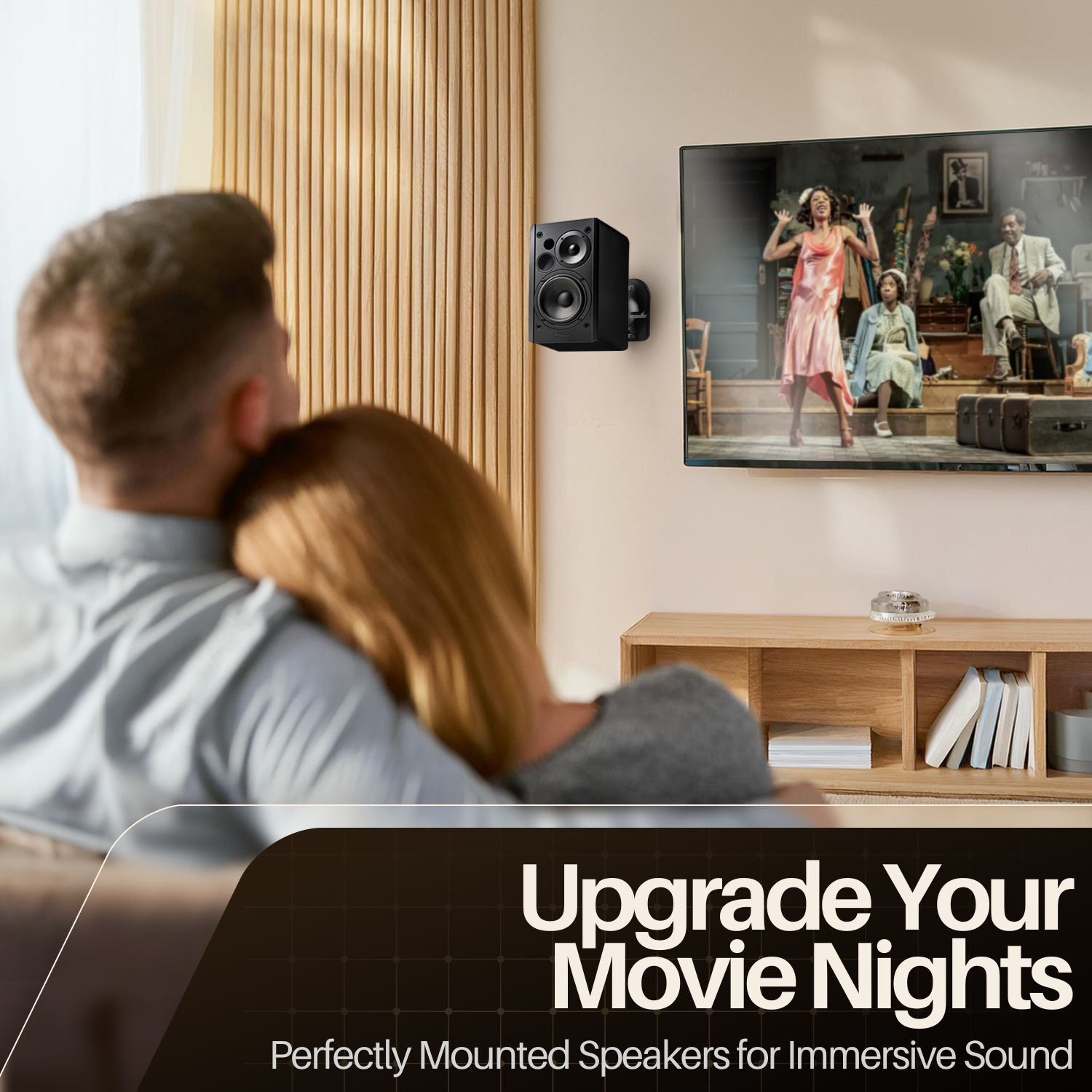 Satellite Speaker Wall Mount Bracket Ceiling Mount Clamp Swivel and