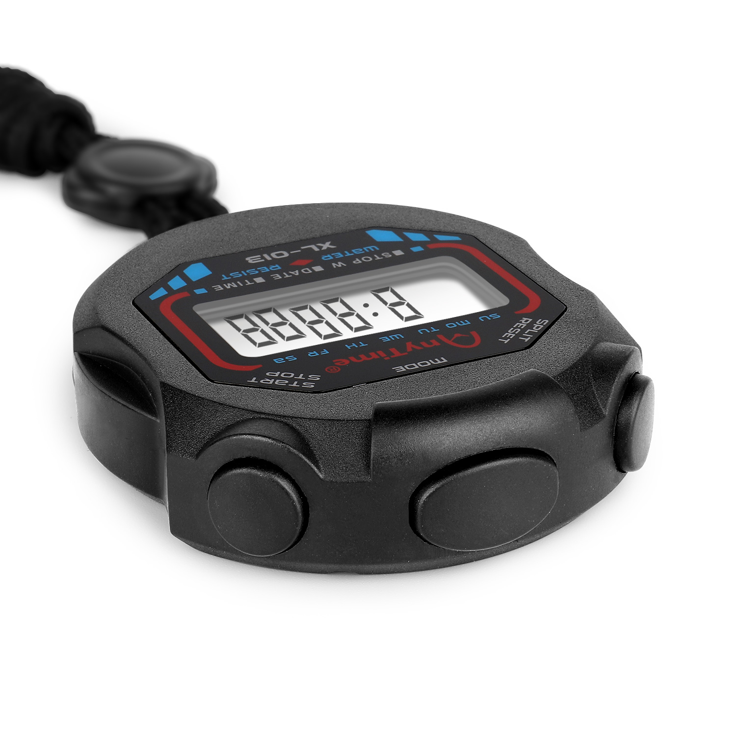 Used as chronograph, timer, stopwatch, calendar; Timer Stopwatches alarm with 4 minutes snooze
