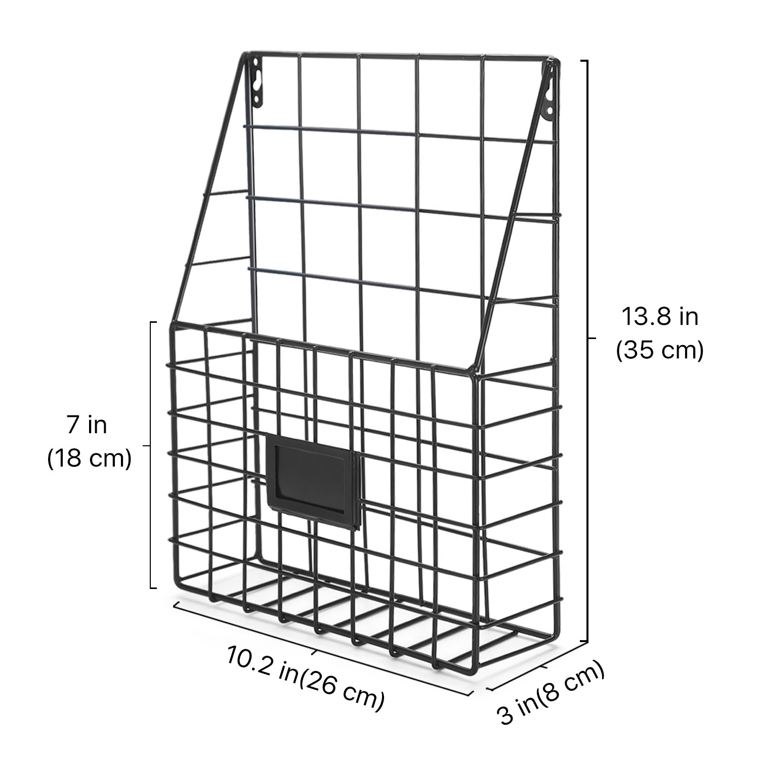 Self-Stacking Design - Design to stack multiple baskets over each other for a cleaner well-organized wall. perfect for lounge room business magazines or bathroom and kitchen pantry door, plastic wrap, tin foil, aluminum foil, plastic wrap, cutting boards organizing