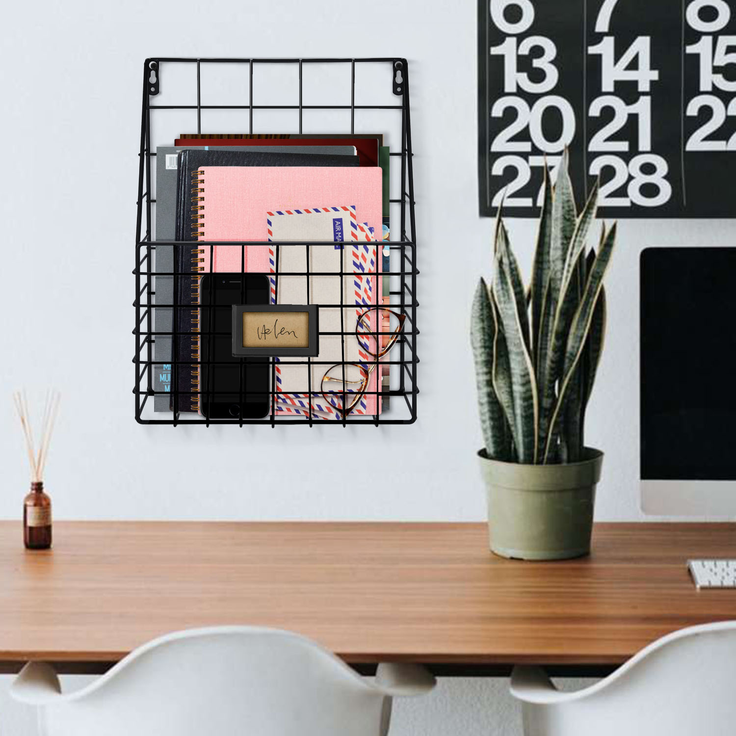 Stylish & Functional - This eco-friendly Key Rack & Shelf provides a country rustic style to decorate your indoor spaces while made Firmly and durably for reliable uses; Powder coated for rust resistance