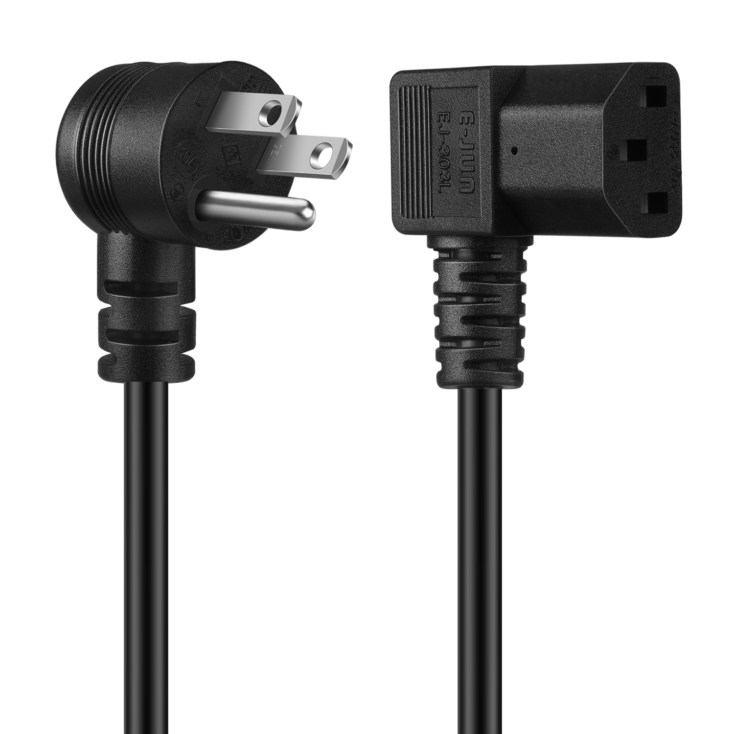 Nema 5-15P to C13 Cable - This PC power cord is an essential item that provides your network with the necessary power source. Used for connecting electronic equipment and peripherals such as desktop monitor, HDTV, projector, laser printer, and many more.