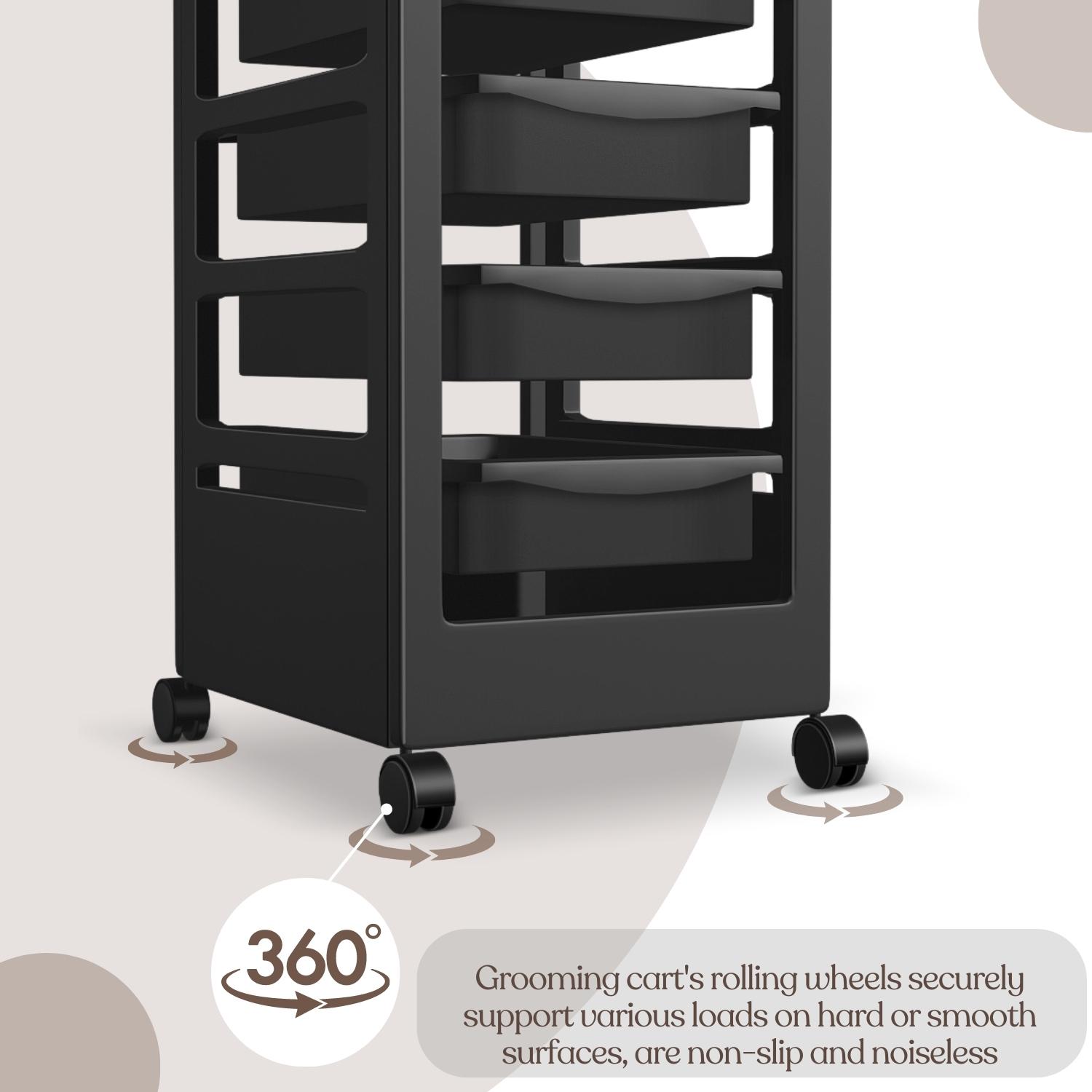 Salon Beauty Trolley Cart Storage Organizer Utility Cart w/ Service