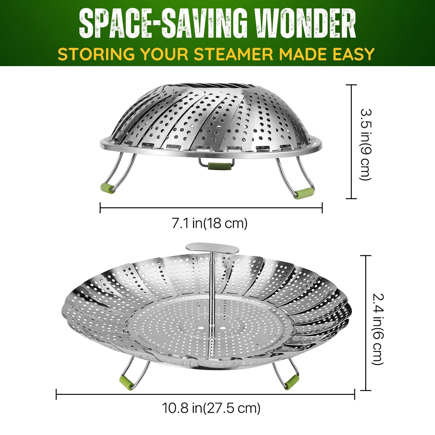 Multiple Functions Practicability - Durable and compact in size and lightweight and very easy to clean and maintain. It also can be used as a colander for washing your fruits and vegetables if adjusted and doubled. Can also be used as a strainer, centerpiece or serving bowl