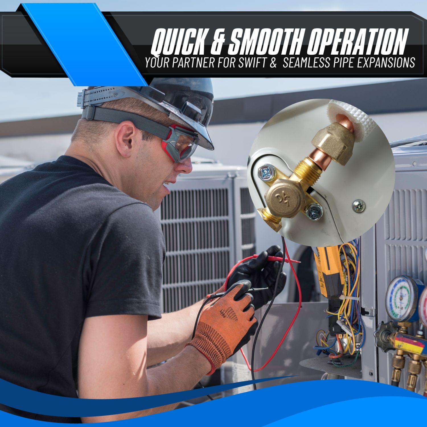 Versatile Use - Engineered to accommodate a range of tube sizes from 1/4" to 7/8", our pipe spacer tool is a must-have tool for diverse pipe expansion needs