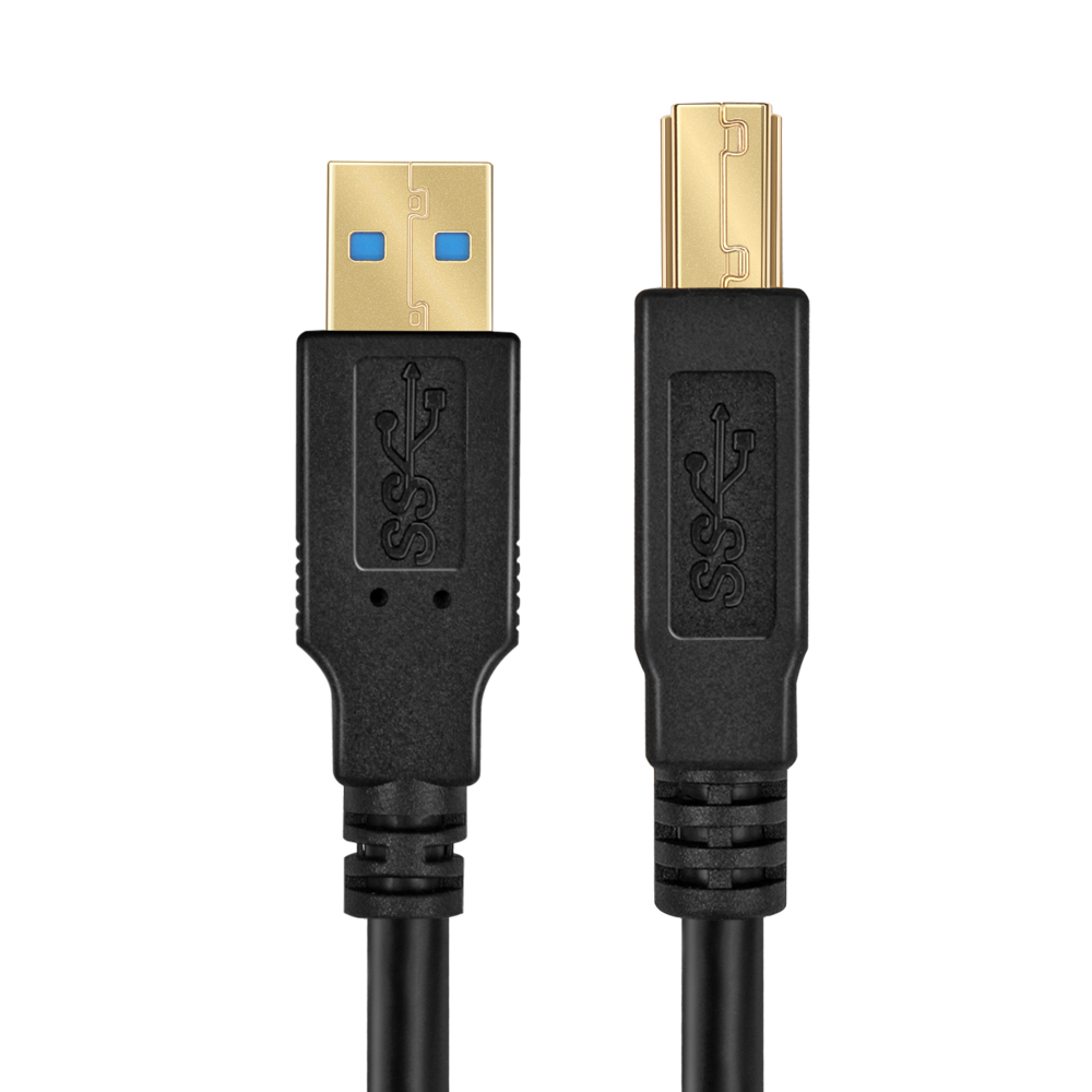 USB 3.0 A Male To B Male A-B M/M Cable Adapter Printer Scanner Cord