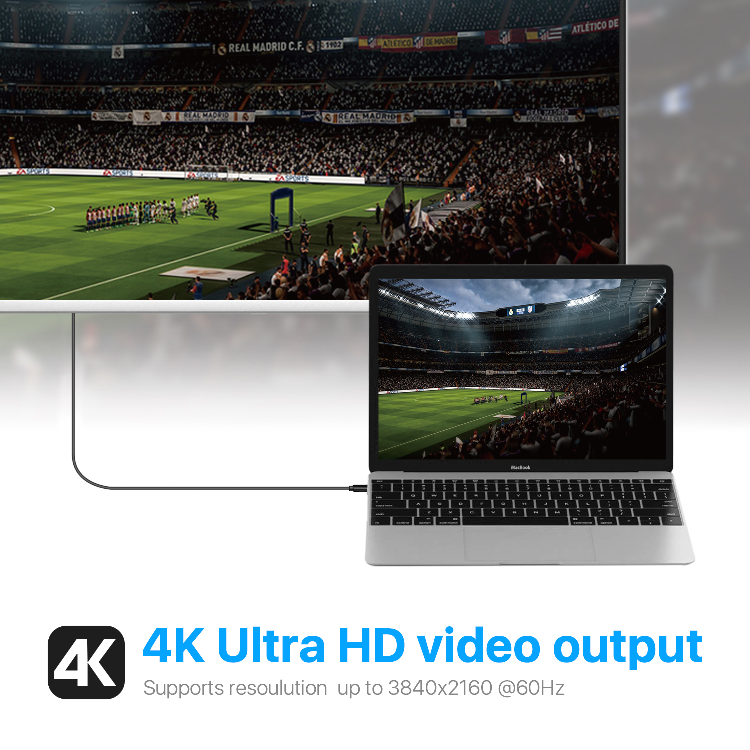 USB Type C to Displayport DP Adapter 4K 1080P Video Audio ...