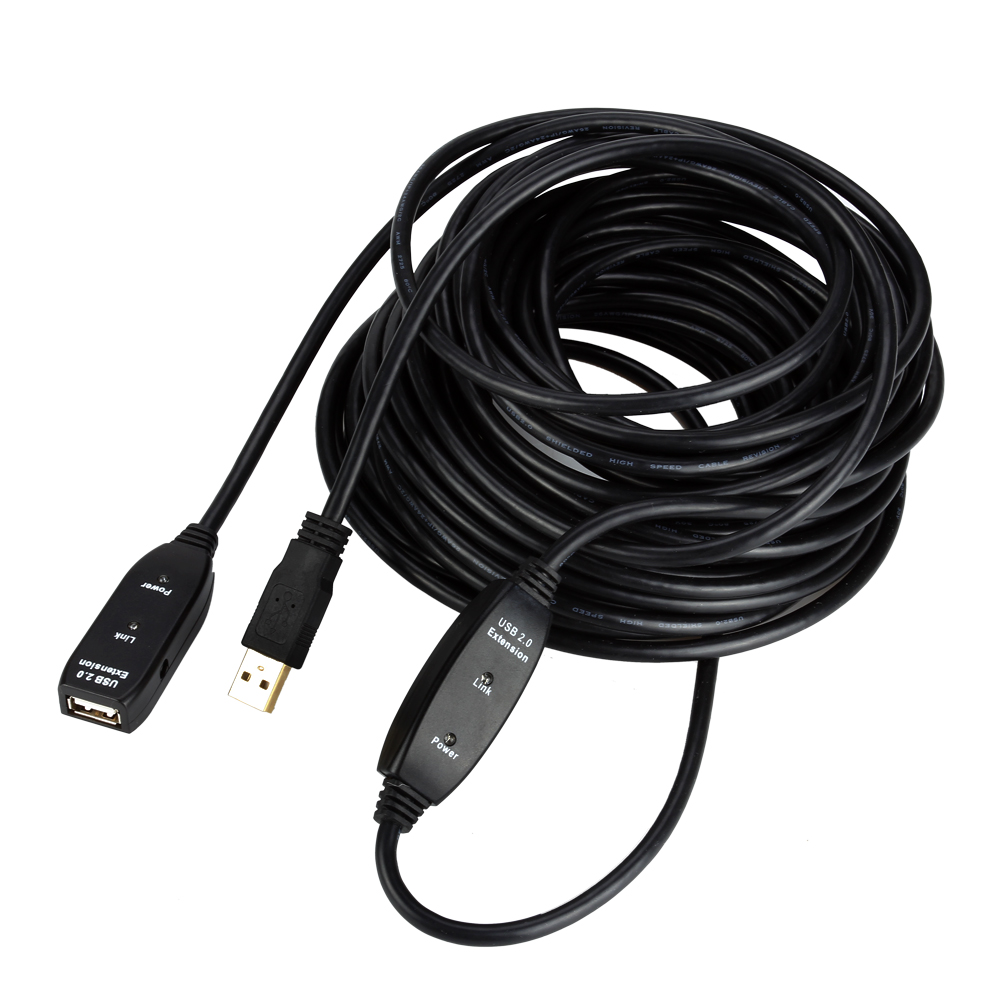 50FT USB Type A Male to Female Active Extension Cable Repeater Cord For ...