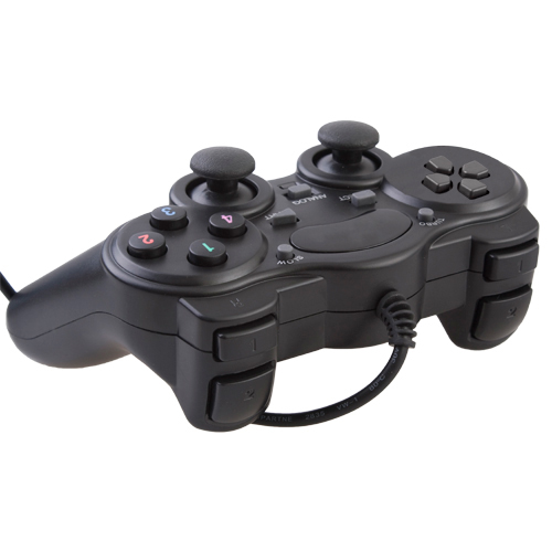 USB PC Computer Game Pad Dual Vibration Joy Controller  