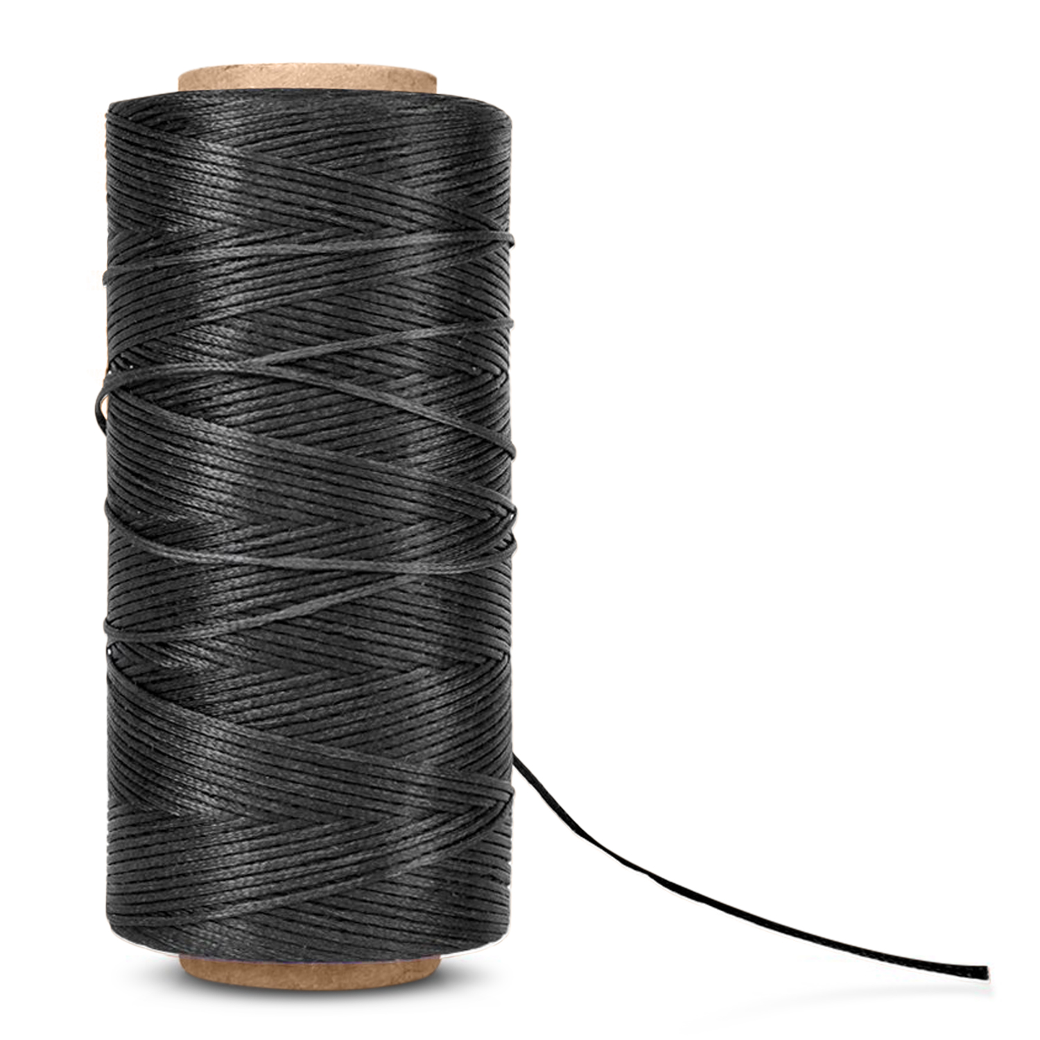 Waxed Thread, Wax String, Coated Cord Heavy Duty Polyester 284Yard 1mm 150D for Bracelets, Leather Craft Stitching Sewing, Book Binding, DIY Handcraft (Black)